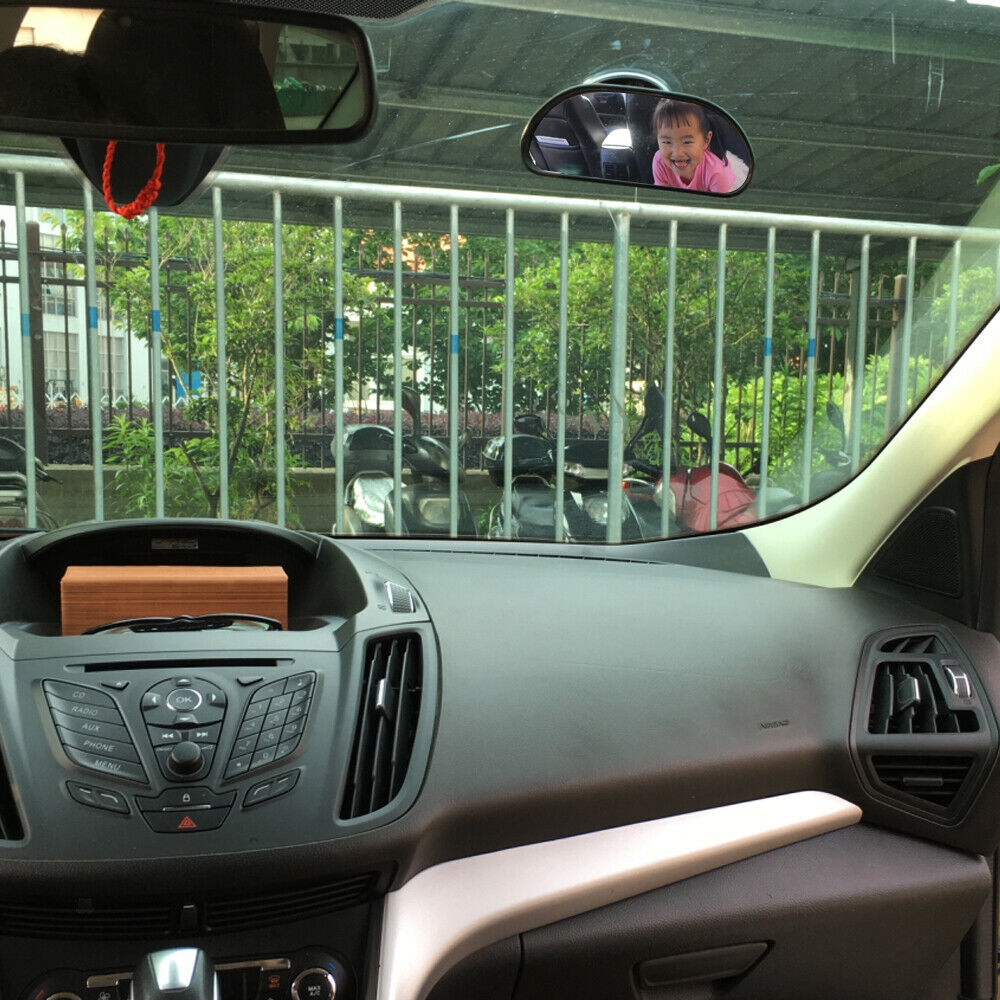 Baby Child View Mirror Rear Facing  Adjustable Safety Mirror Black