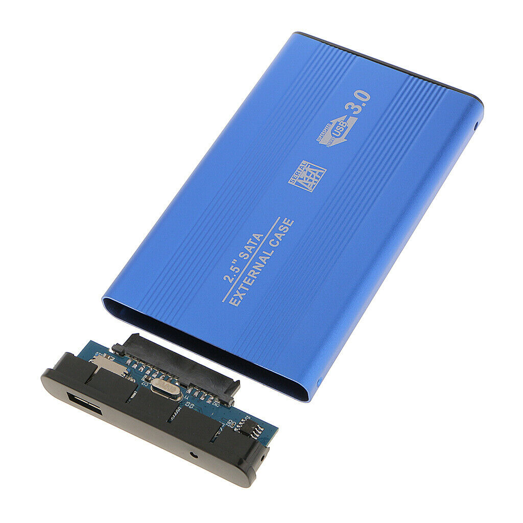 2.5" inch Sata USB 3.0 Hard Drives HDD Enclosure External Mobile Case Blue