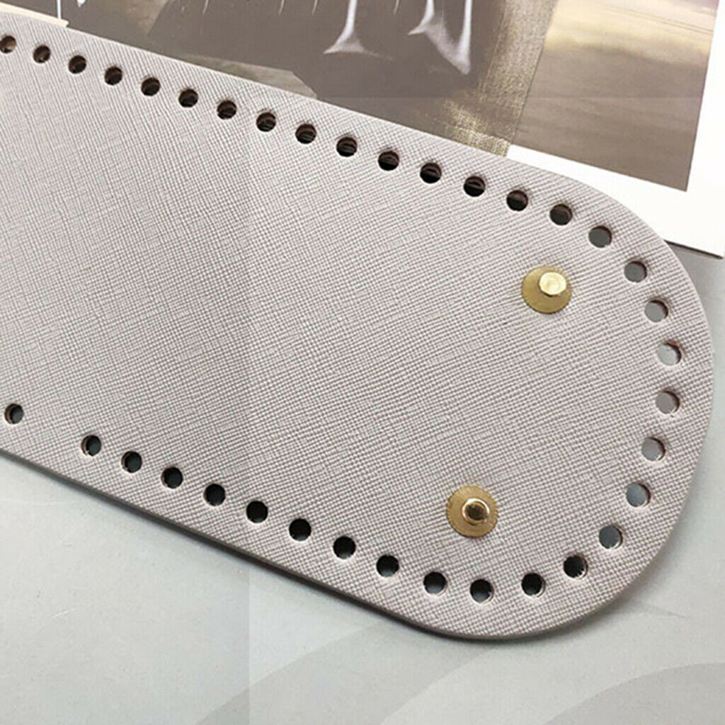 2X DIY Knitting Bags Nail Bottom Pad Insert Handbag Making Supplies Gray