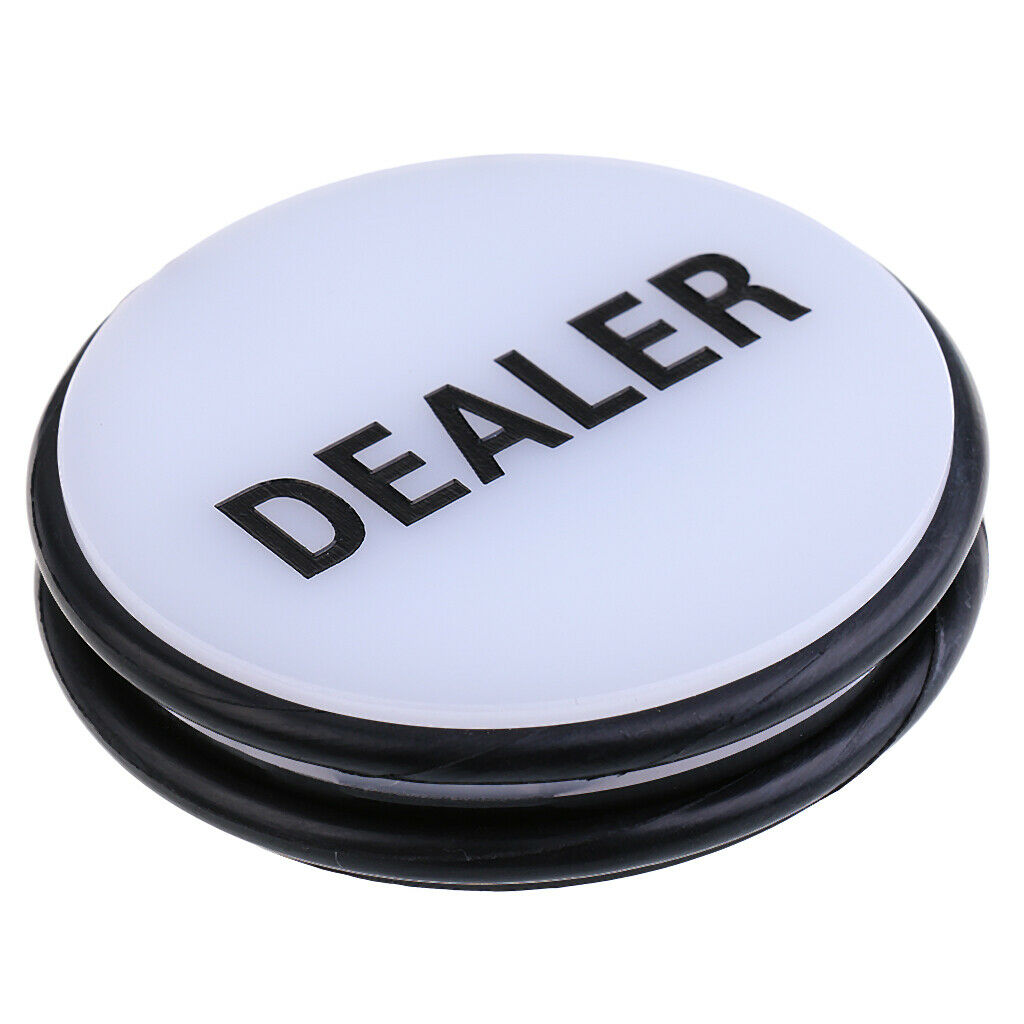 Professional Casino Board Games Accessory Double Sided Dealer Button 76 X 20mm