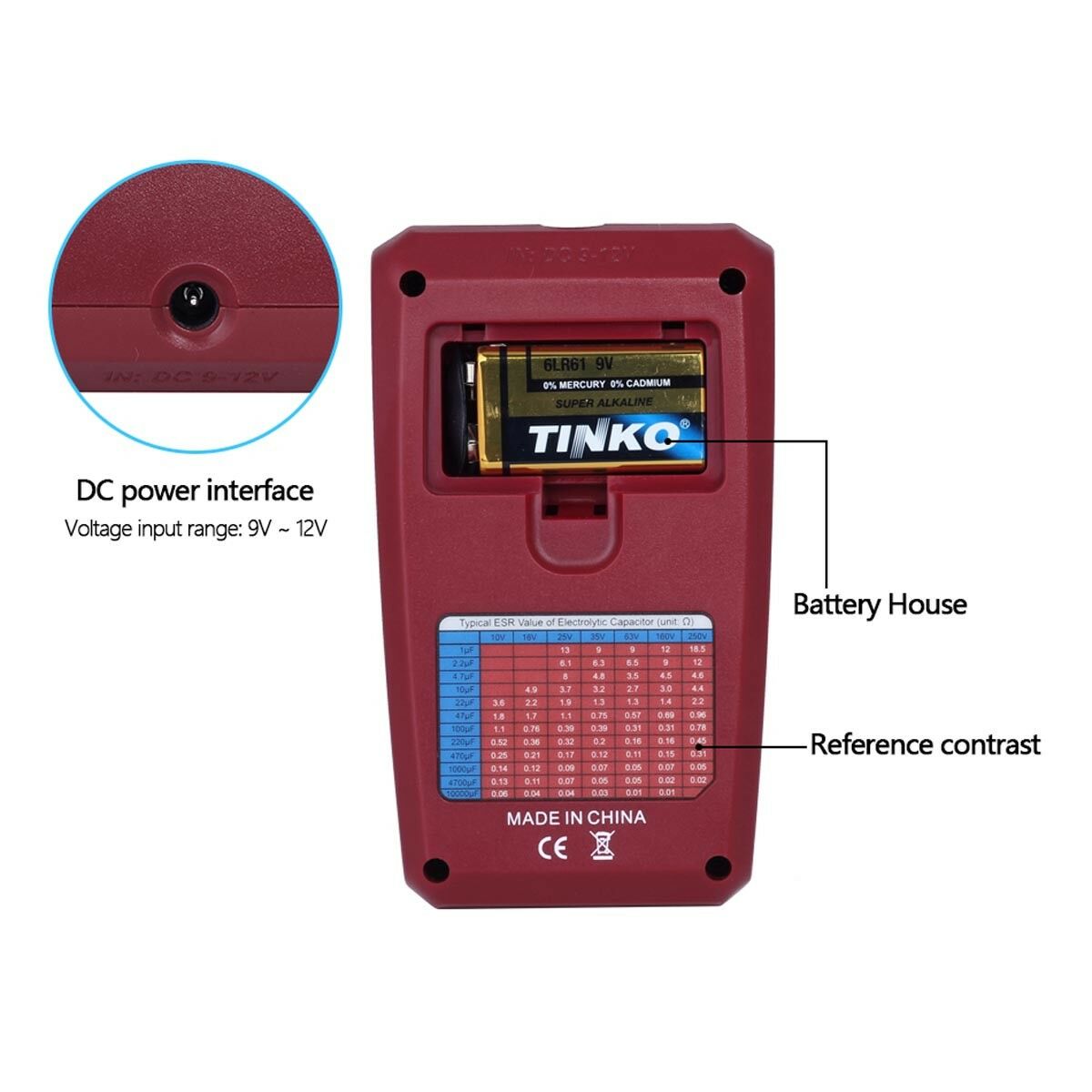 Multimeter Multifunction Tester Digital Transistor Esr02Prosmd Diode Capacitor
