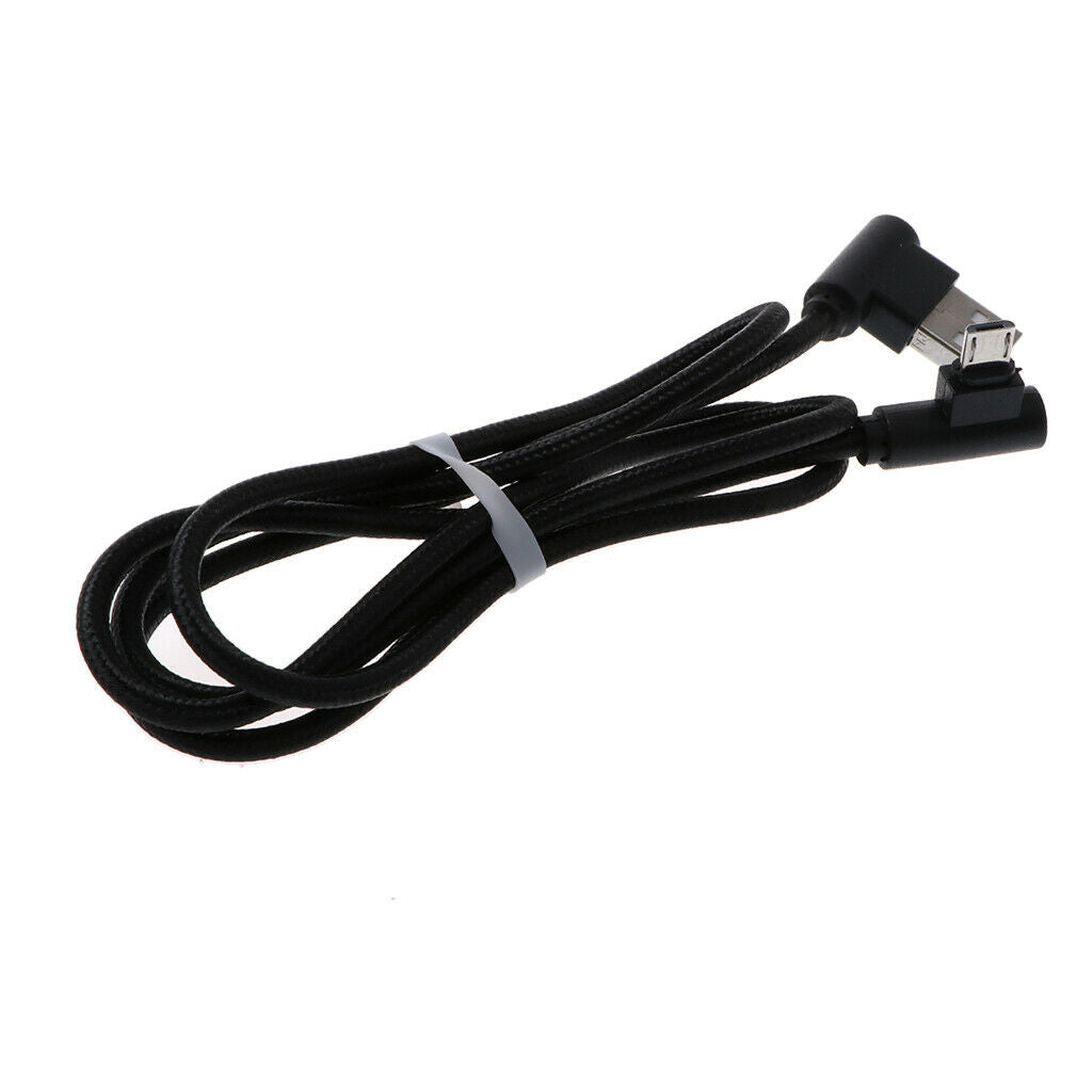 Metal Winding Micro USB Charging & Data Cable For Android Devices Black black