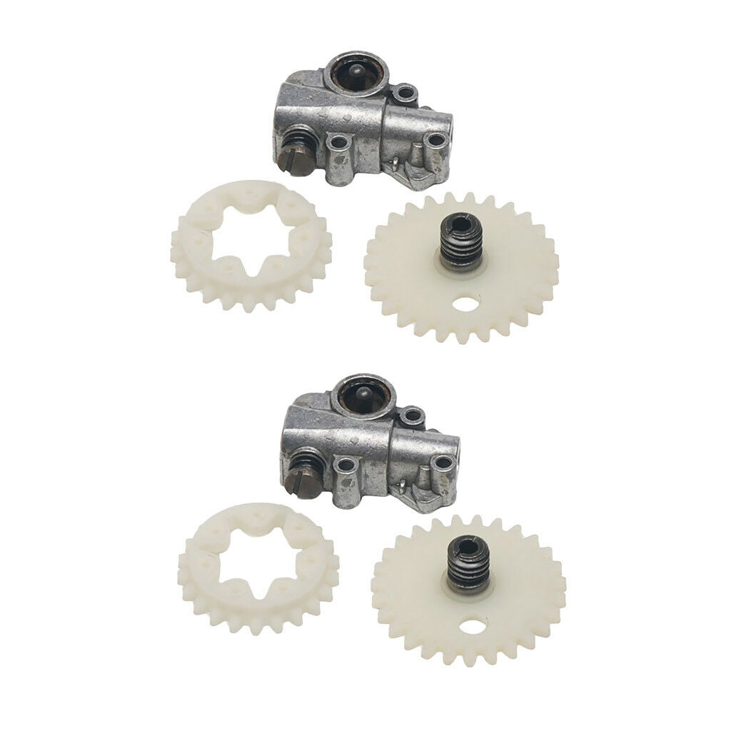 2x Chain Oil Pump Spur Gear Wheel for Stihl 028 038 048 MS380 MS381 Chainsaw