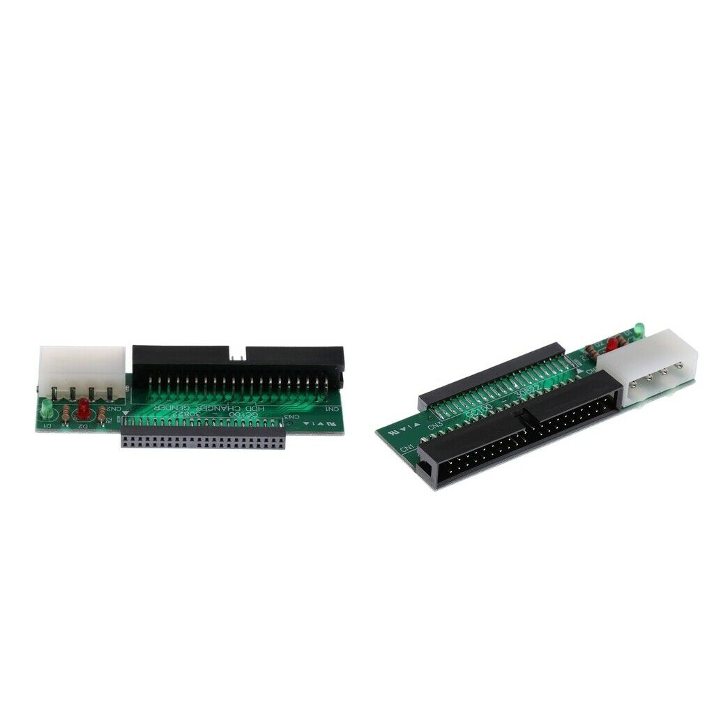 2Pieces 2.5'' Laptop 44Pin IDE Hard Drive to 40Pin 3.5'' IDE Converter Card
