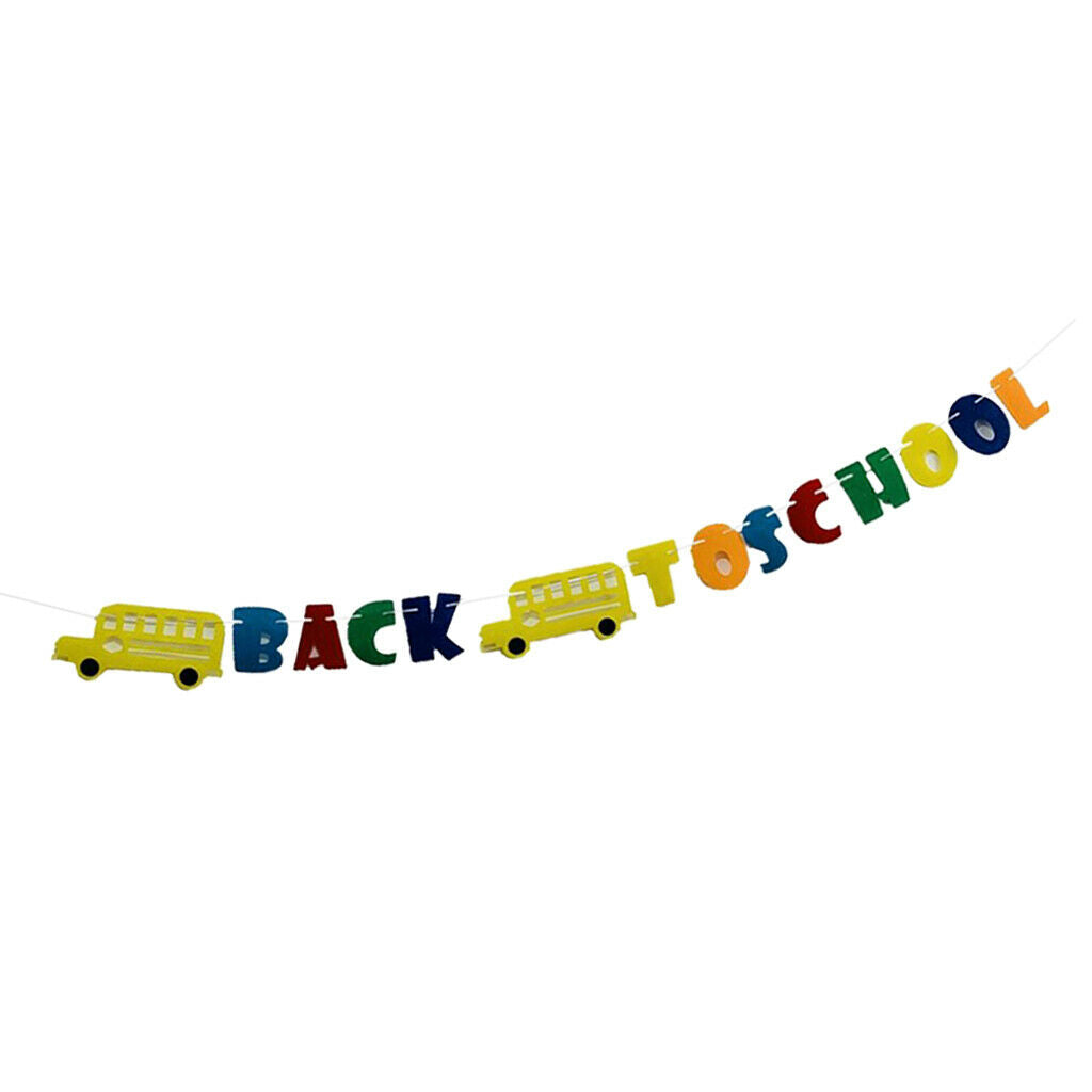 Kids Back to School Party Decorations Welcome Banner Hanging Party Supplies