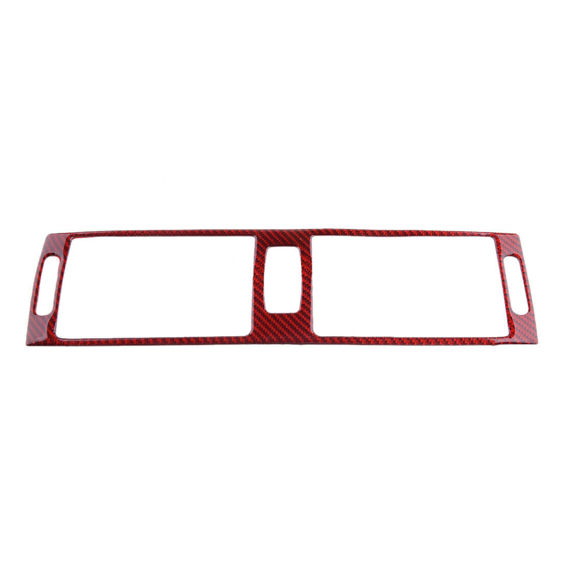 Car Red Carbon Fiber Console Middle Air Vent Cover Fit For BMW E70 E71 2008-2013