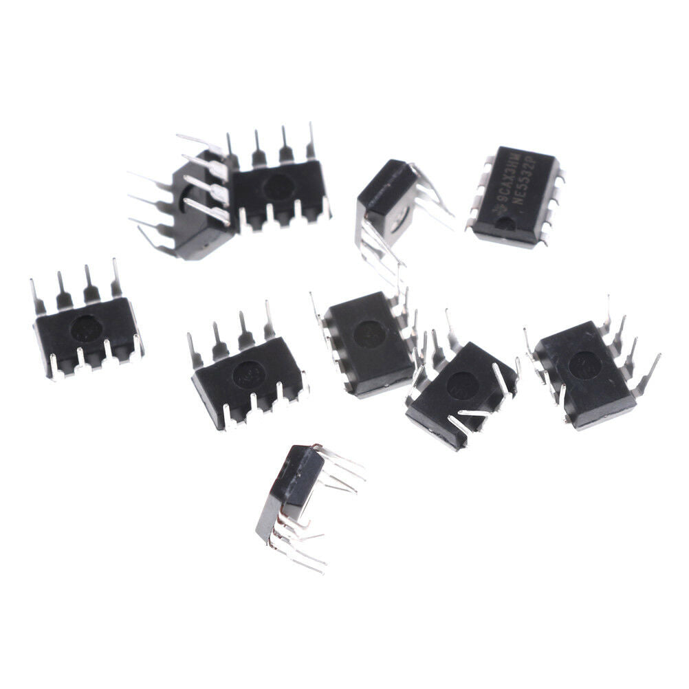 10Pcs NE5532P NE5532 DIP-8 Dual Low Noise Op-Amp T.l8