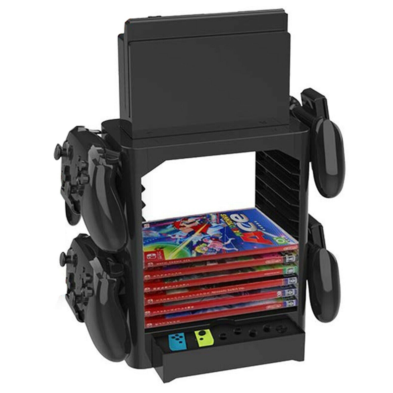 Multi-Function Storage Bracket Shelf for Gaming Switch Disc Console Controller