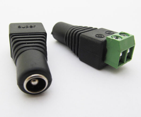 50pcs 5.5x2.5mm CCTV DC Power Female Jack Connector new