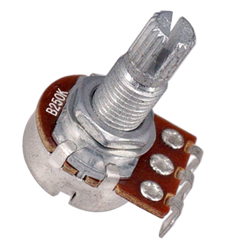 Guitar potentiometer, 17mm diameter body, 18mm shaft,  , Tone or Volume
