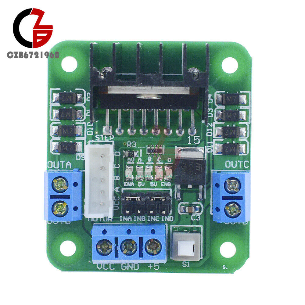 5Pcs L298N Dual H Bridge DC 5V Stepper Motor L298N Drive Controller Board Module