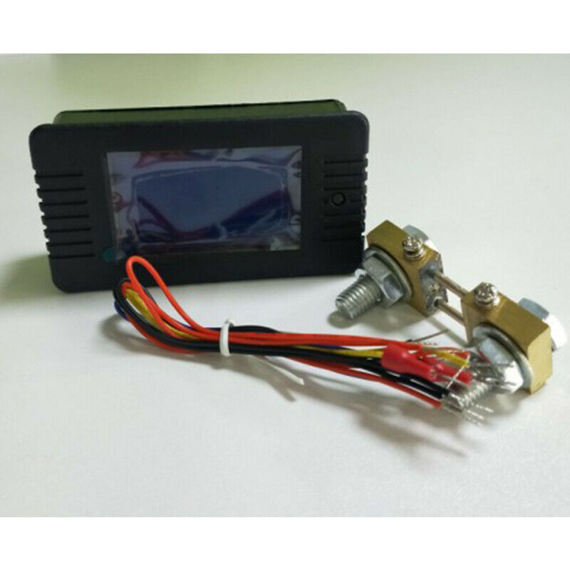 DC Battery Monitor Meter,LCD Display DC Battery Monitor Meter 0-200V VoltmeterF3