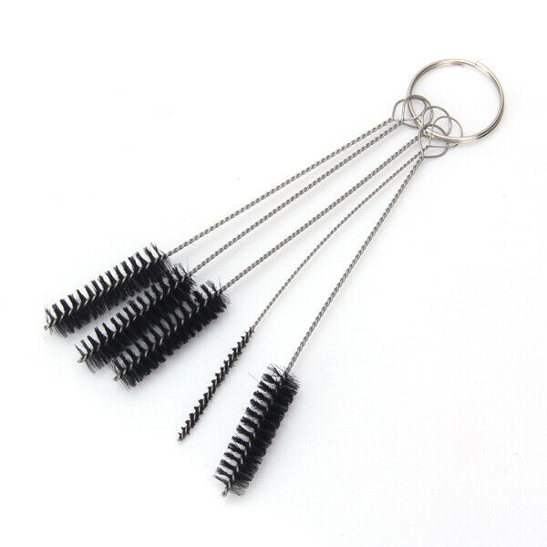 5 Pieces Wire Tattoo Grip Nozzle Pipe Cleaner Brushes Set for Glasses Bottle