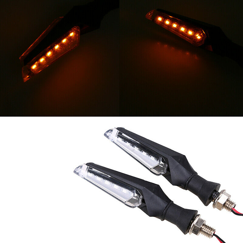 LED Turn Signal Indicator Light 10mm Mounting Bolt Lamp Motorcycle Universal Fit