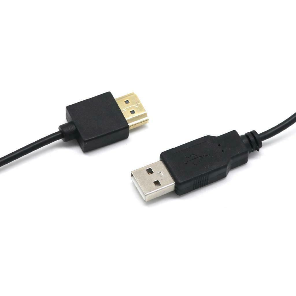 0.5m /19"   A Male to USB 2.0 Male Plug Adapter Vedio Cable Converter