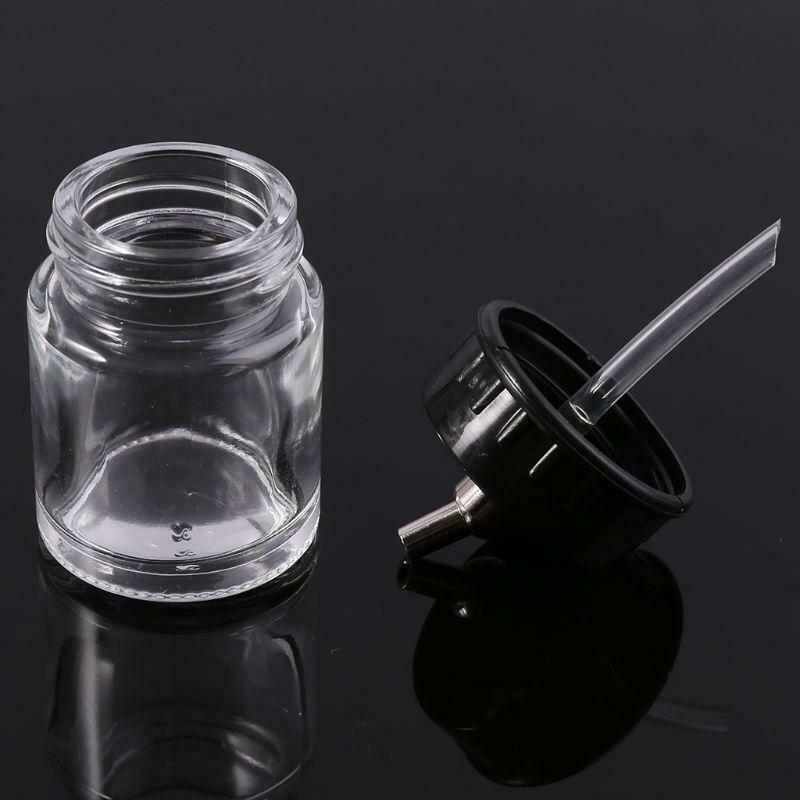 Airbrush Glass Bottle Jar Air Brush Gun Standard Suction Lid Pump Spray Top New