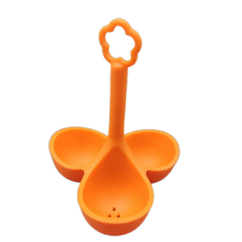 3 Holes Egg Container Handle Separator Boiled Egg Holder Silicone Tr.l8