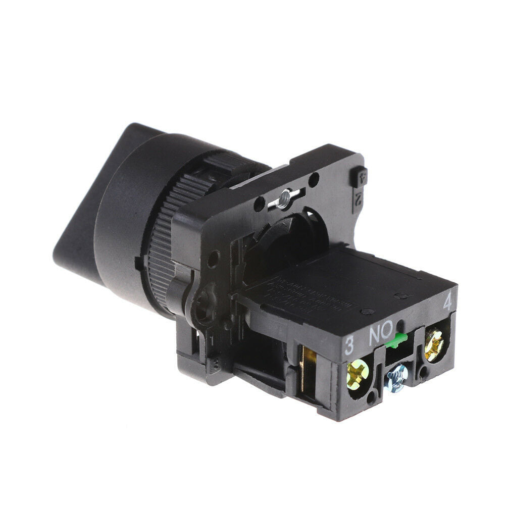 On/Off 2Position Rotary Select Selector Switch 1 NO 10A 600V AC XB2-ED21 EJ WF