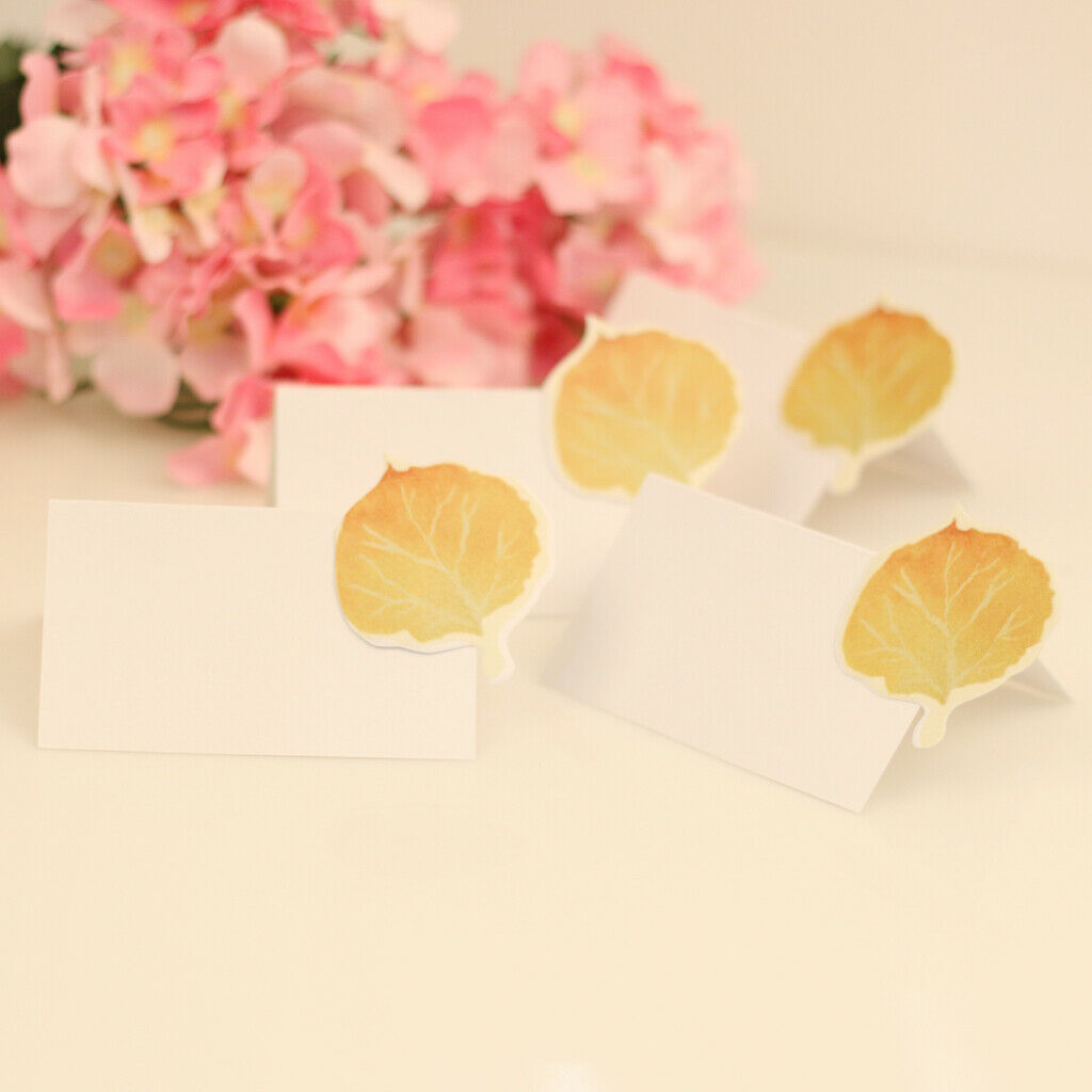 10pcs Blank Maple Place Cards Table Markers Wedding Birthday Party Decor