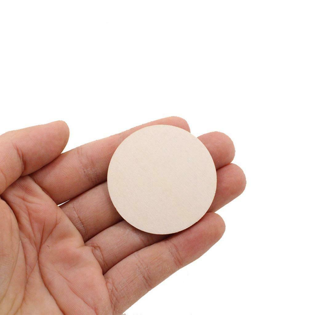 25pcs Unfinished Wood Cutout Tile Pieces Kids Painting And Coloring Slices