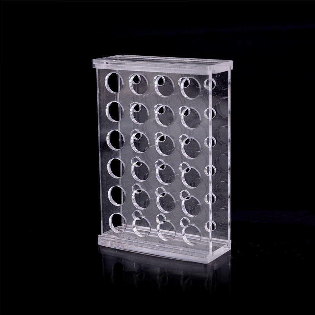 24 Holes Test Tube Rack Testing Tubes Holder Storage Plastic Lab Supplies NEW
