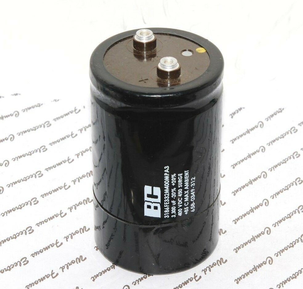 1pcs-BC 3300uF 400V 3186FE332M400MPA3 Screw Terminal Capacitor- 64x108 (BOX017)