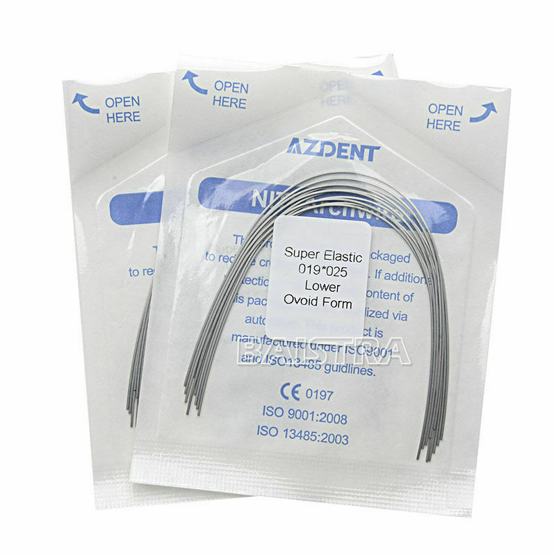 30 X AZDENT Dental Ortho Arch Wire Super Elastic Niti Rectangular 19x25 Lower