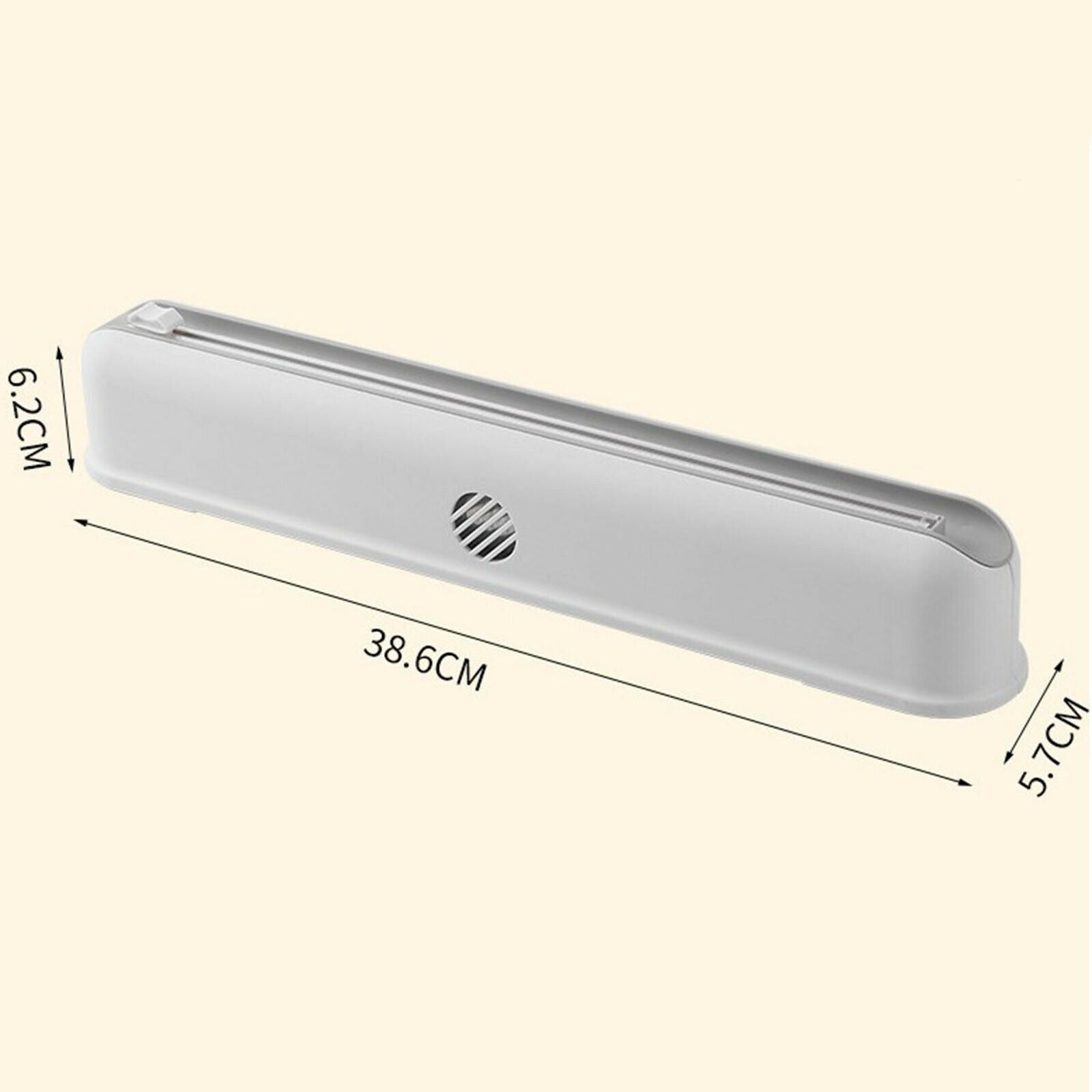 Plastic Food Wrap Dispenser Adjustable Foil Film Wrap Cutter Holder Reusable