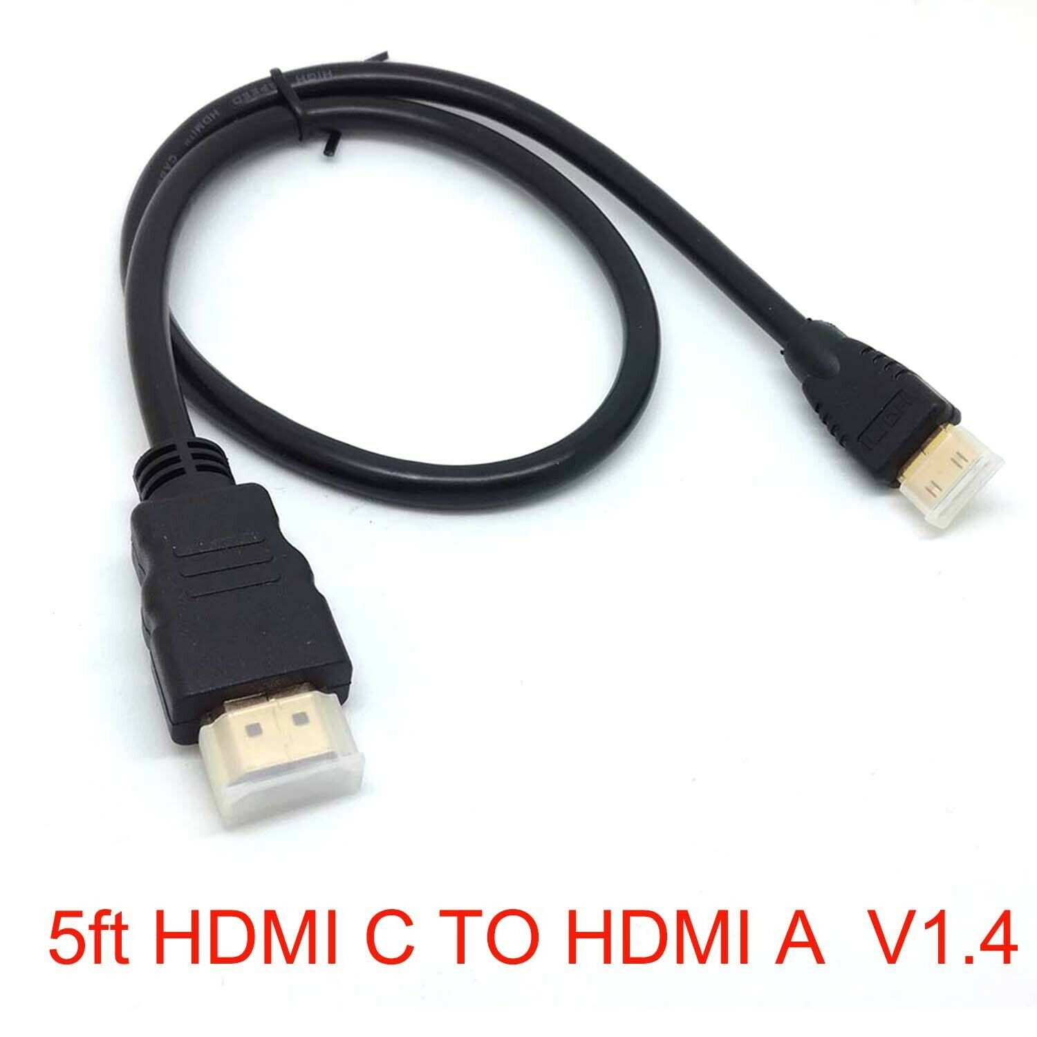 Mini HDMI C TO HDMI A Video Cable  for JVC GC-PX100BAC WP10AUS XA1 XA1BUS