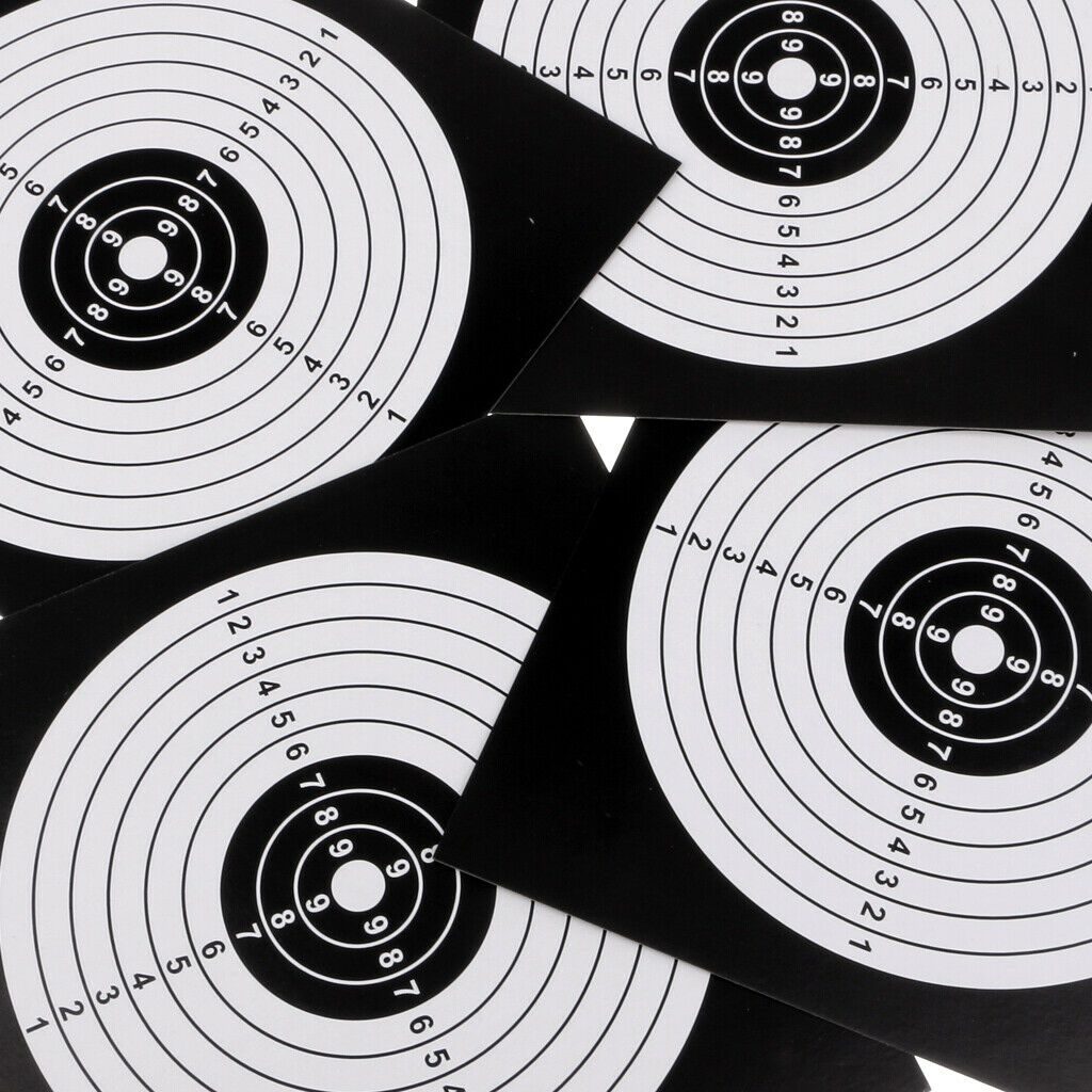 100 Pieces Of Paper Target For Archery Training 5x5.5 Inch Cardboard
