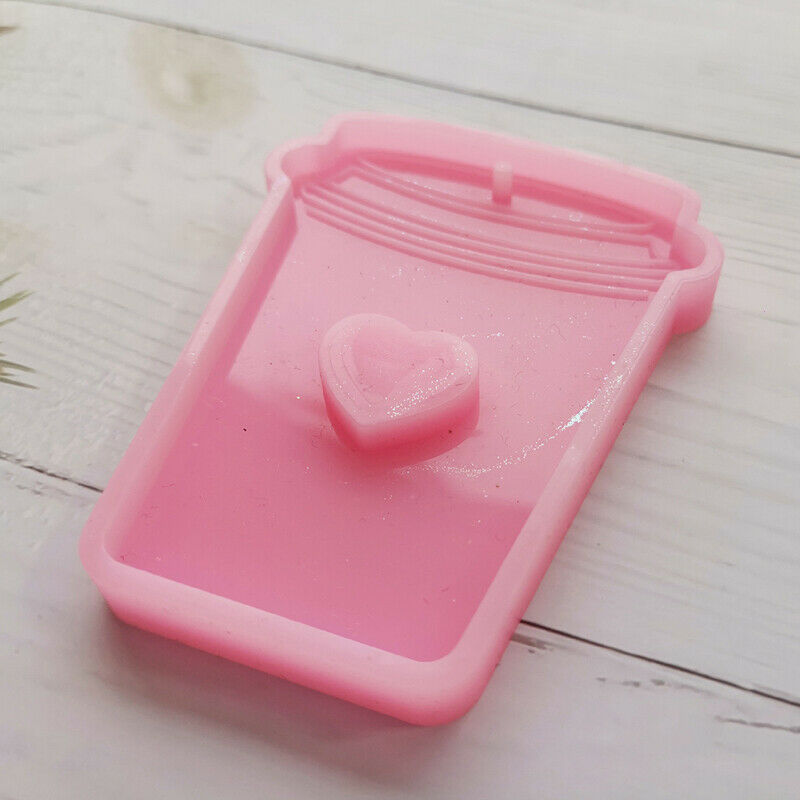 Shiny Glossy Coffee Cup Making Craft Keychain Polymer Clay Mould Mold ResinFCA