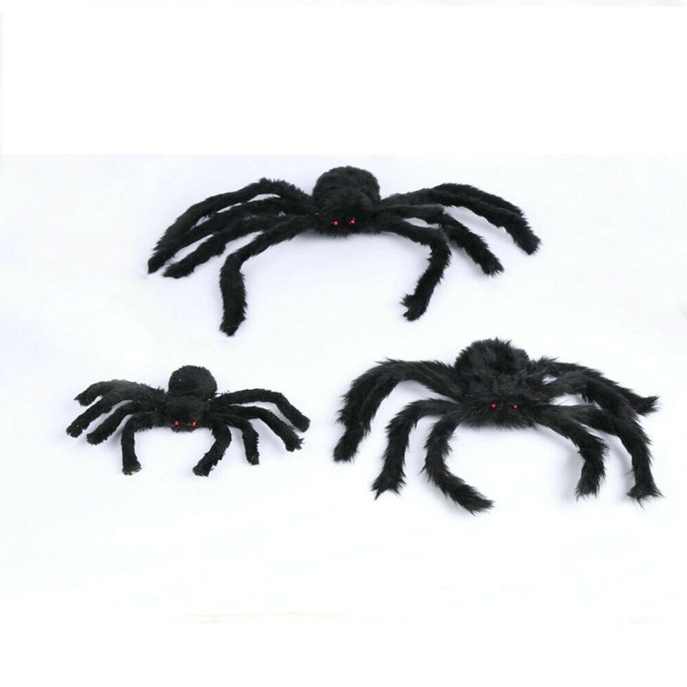 300mm Giant Black Spider Halloween Decoration Indoor Outdoor Haunted House Prop