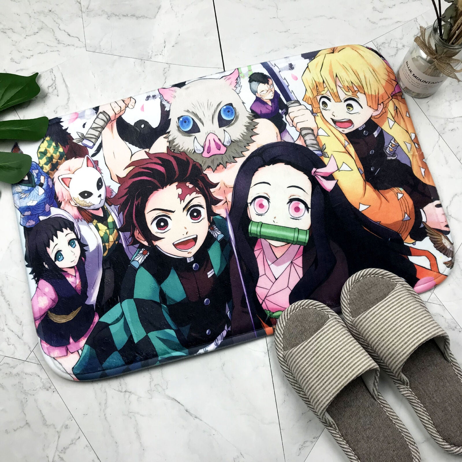 Demon Slayer Kimetsu no Yaiba Carpet Area Rug Bathroom Room Shower Room Floor