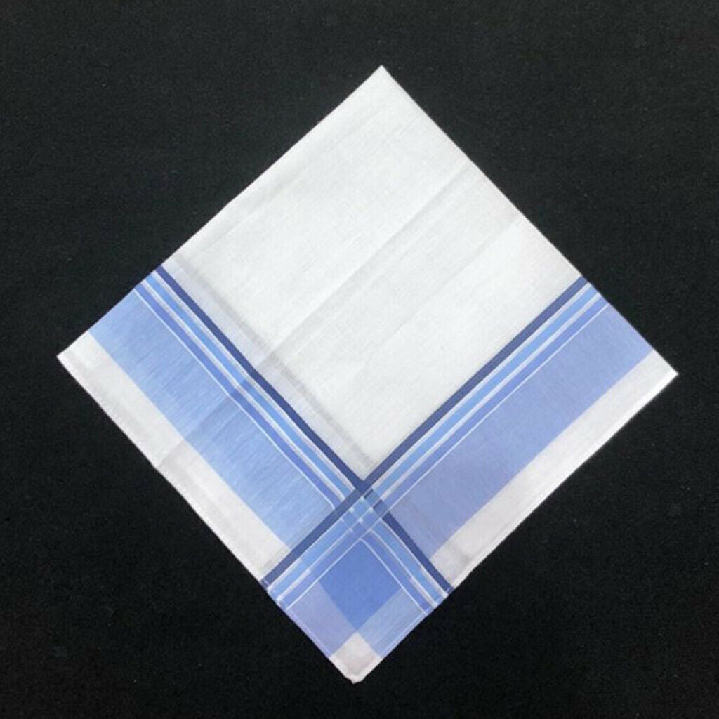 12 PCS Plaid Print Handkerchiefs Party Pocket Square Gift Set 15.75x15.75"