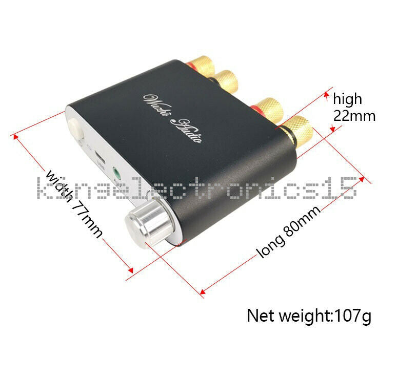 ZK-502D 50W*2 Bluetooth 5.0 HiFi Wireless Power Audio Amplifier Stereo Board NEW