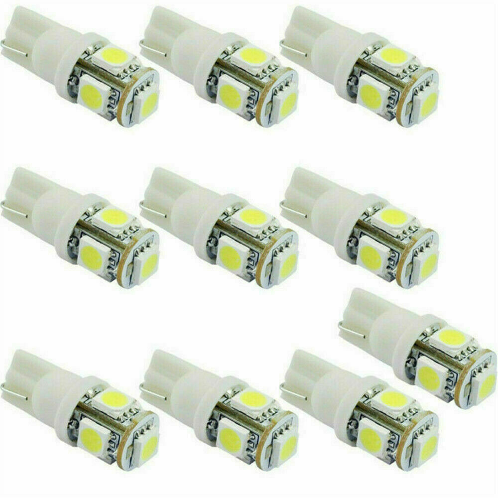 15x White T10 Wedge 5SMD 5050 LED Light bulbs W5W 2825 158 192 168 194 Kit UK