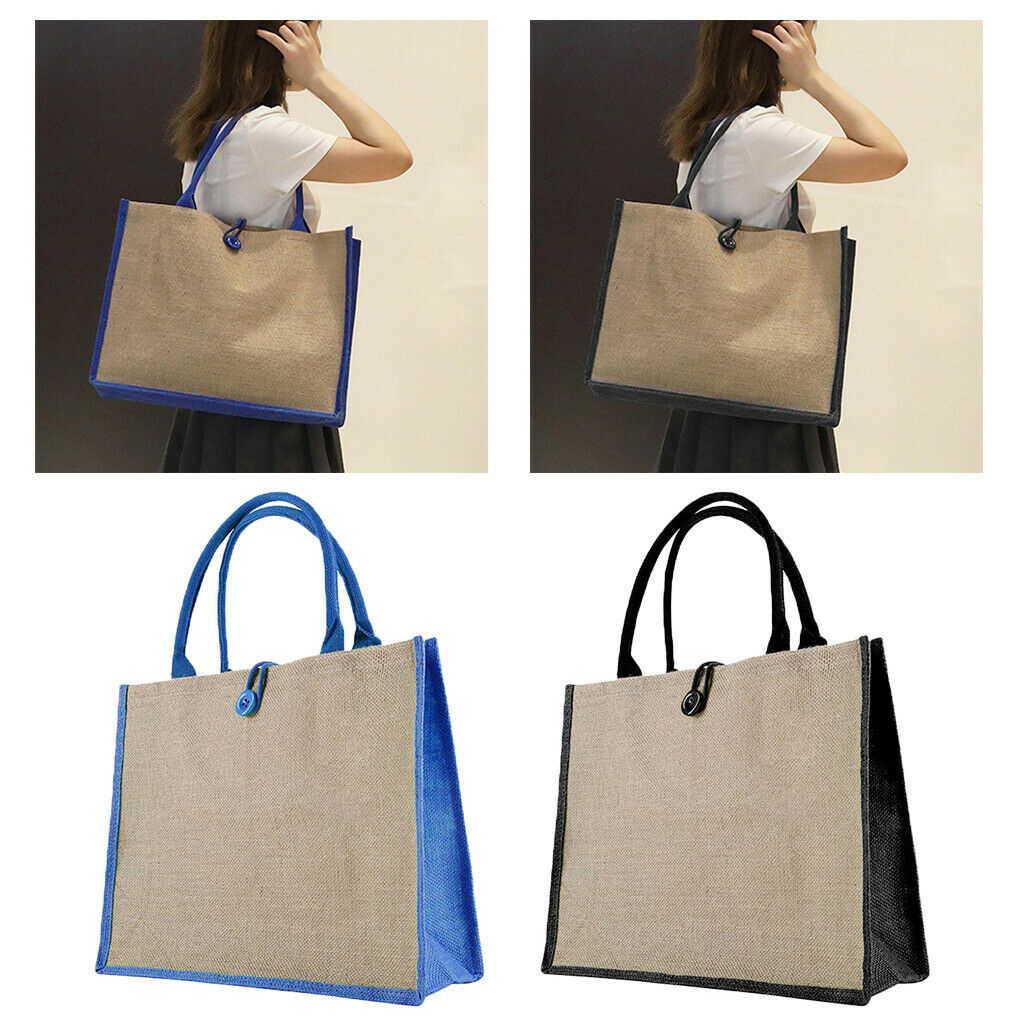 2PCS Women Ladies Large Retro Simple Tote Bag Color Block Shoulder Tote