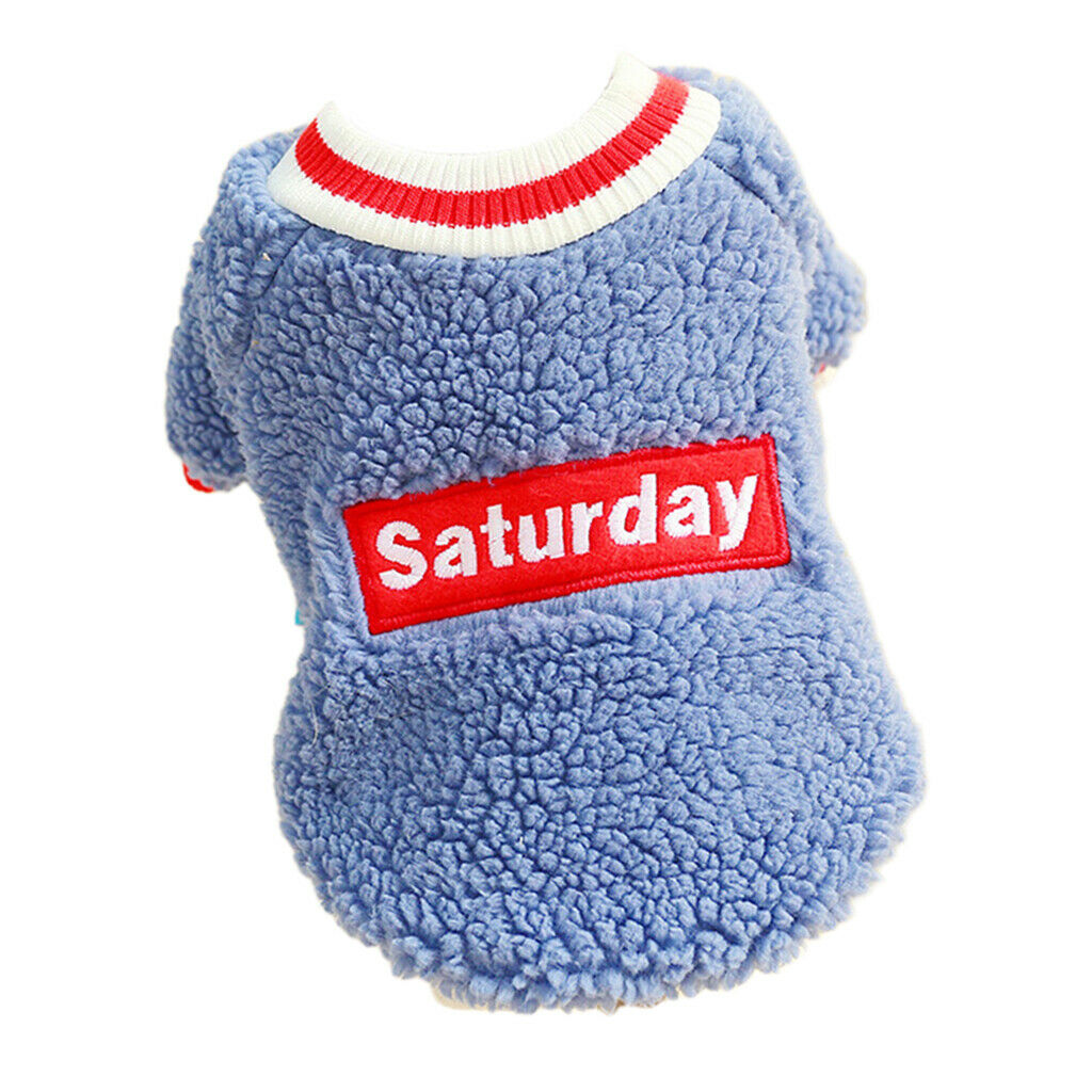 2Pcs Cute Dog Winter Warm Coat Dog Jacket Apparels For Small Dogs Puppy