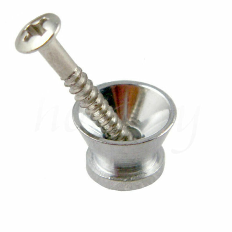 5 sets Guitar Strap Button Screw Lock for Electric Acoustic Guitar Bass Parts