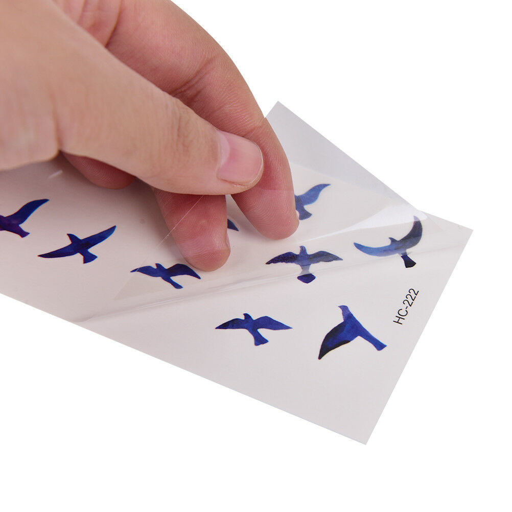 FakeTattoo Stickers Liberty Birds Fly Waterproof Temporary Tattoos StickerBDAU