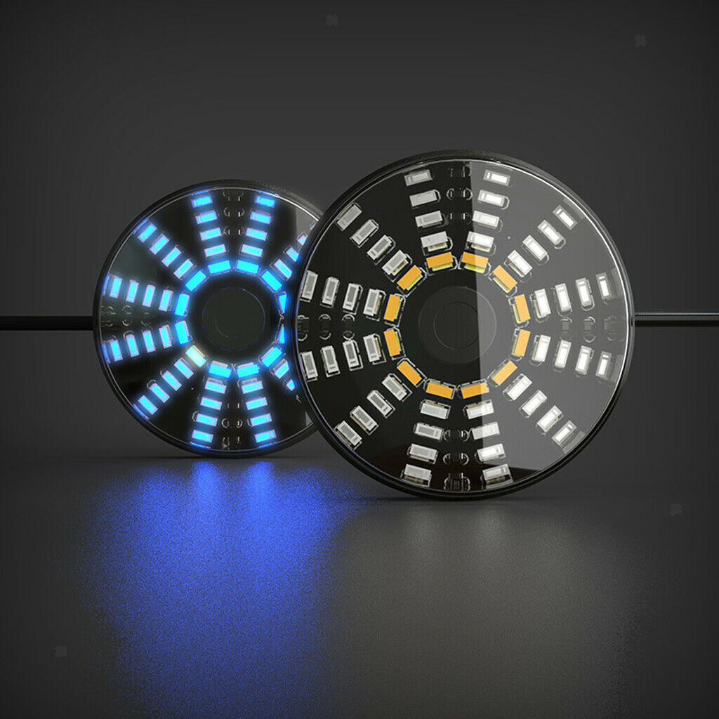 LED Round Reflector Tail Brake Stop Marker Light RV ATV Motorcycle Blue