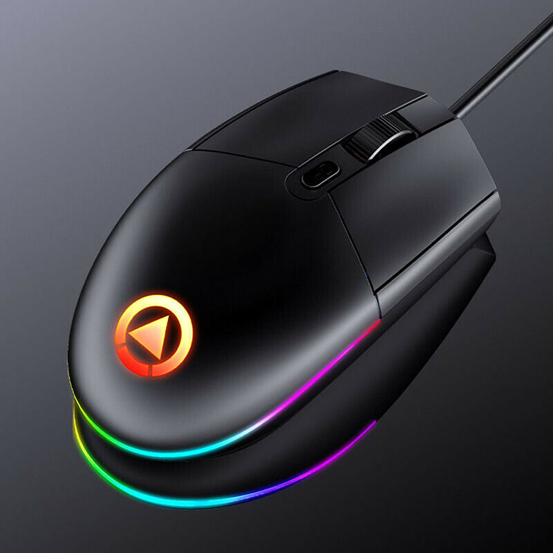 LED Optical 1600DPI USB Wired Colorful Gaming Mouse Mice for PC LabtljJ XC