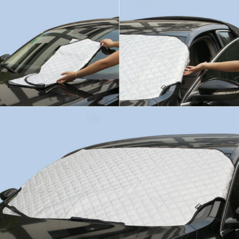 For Auto Car Windshield Snow Cover Magnetic Ice Frost Sun Shade Mirror Protector