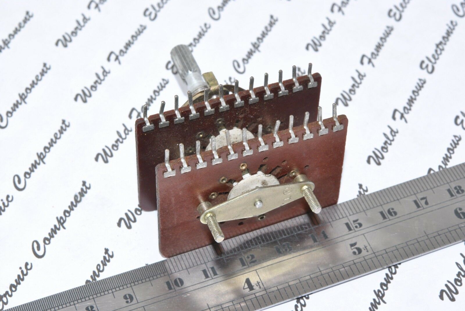 1pcs - TEIKOKU TSUSHIN Rotary 2-Wafer 4-Pole 3-Position CCL-7AC-B / Switch