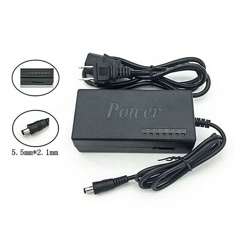 Universal Adjustable 96W 12-24V Power Supply Laptop Charger Adapter For Notebook