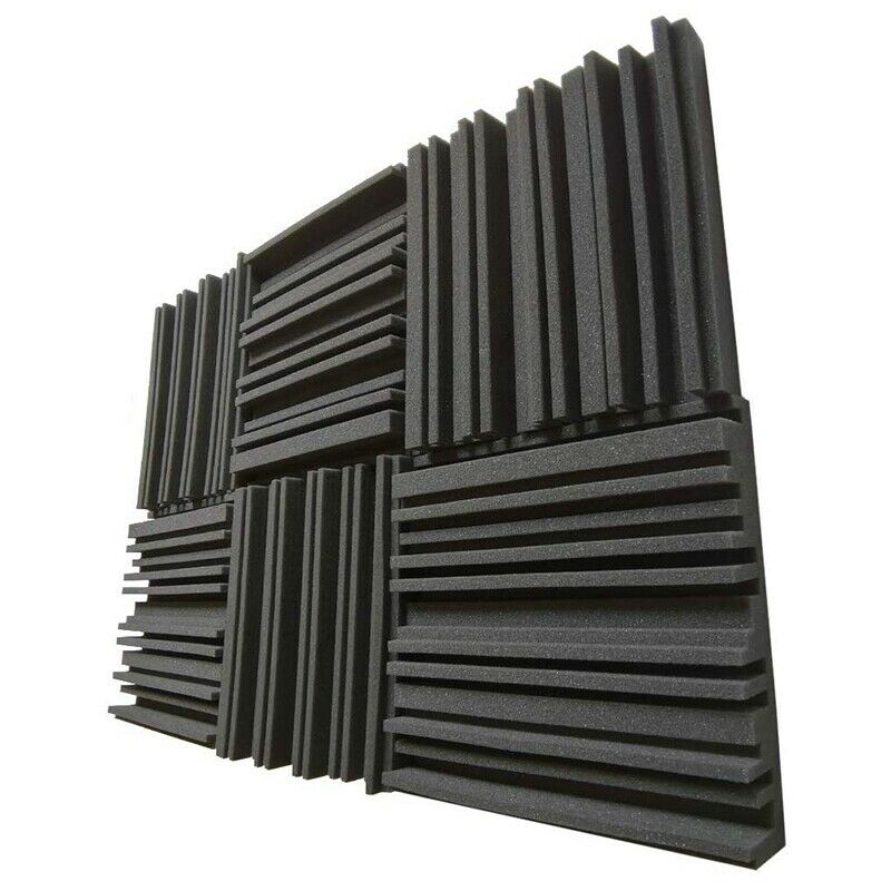 1X(6 Pcs Acoustic Studio Absorption Foam Panel Broadband Sound Absorber Peri3F6)