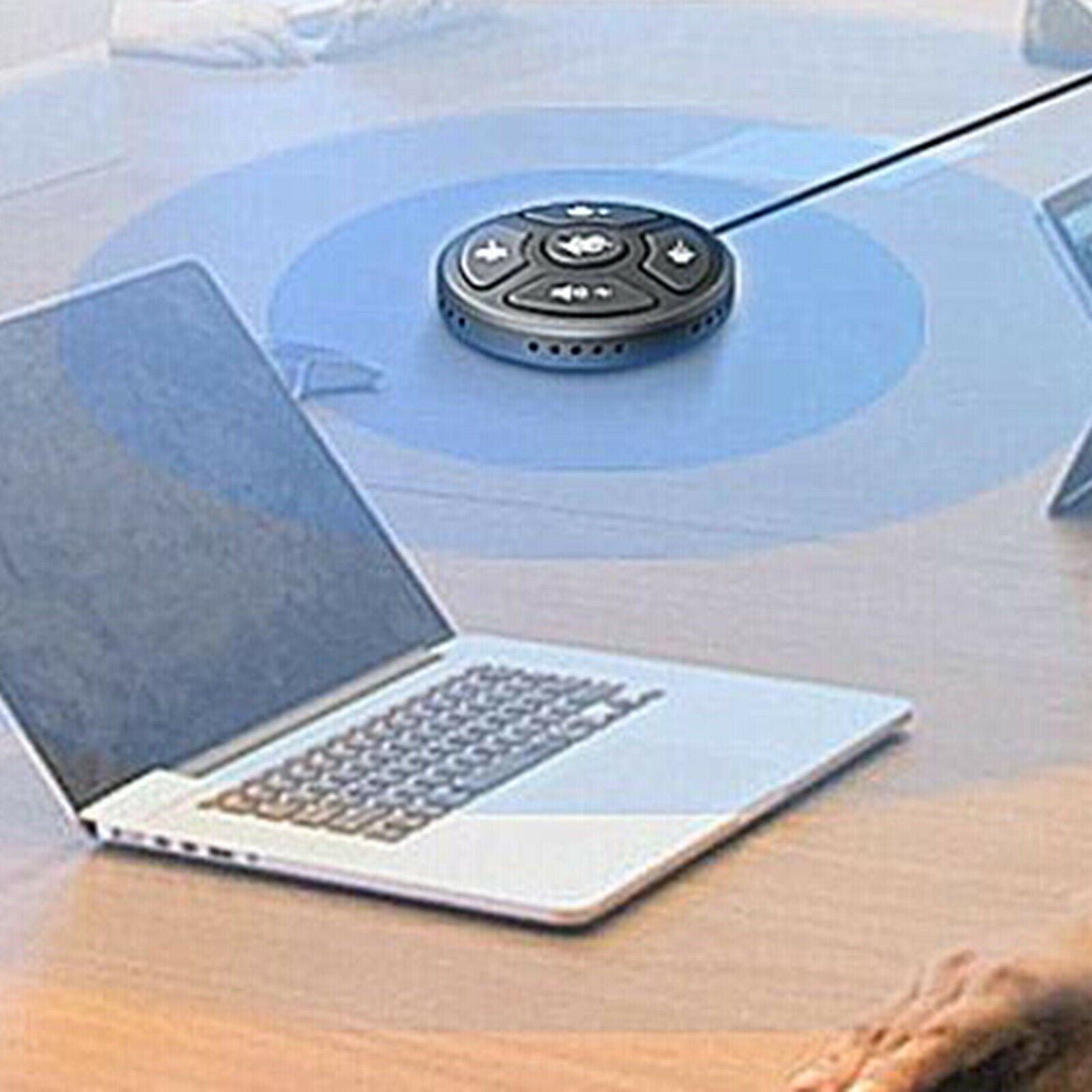 USB Conference Microphone with Mute Button Easy Setup for Online Class PC