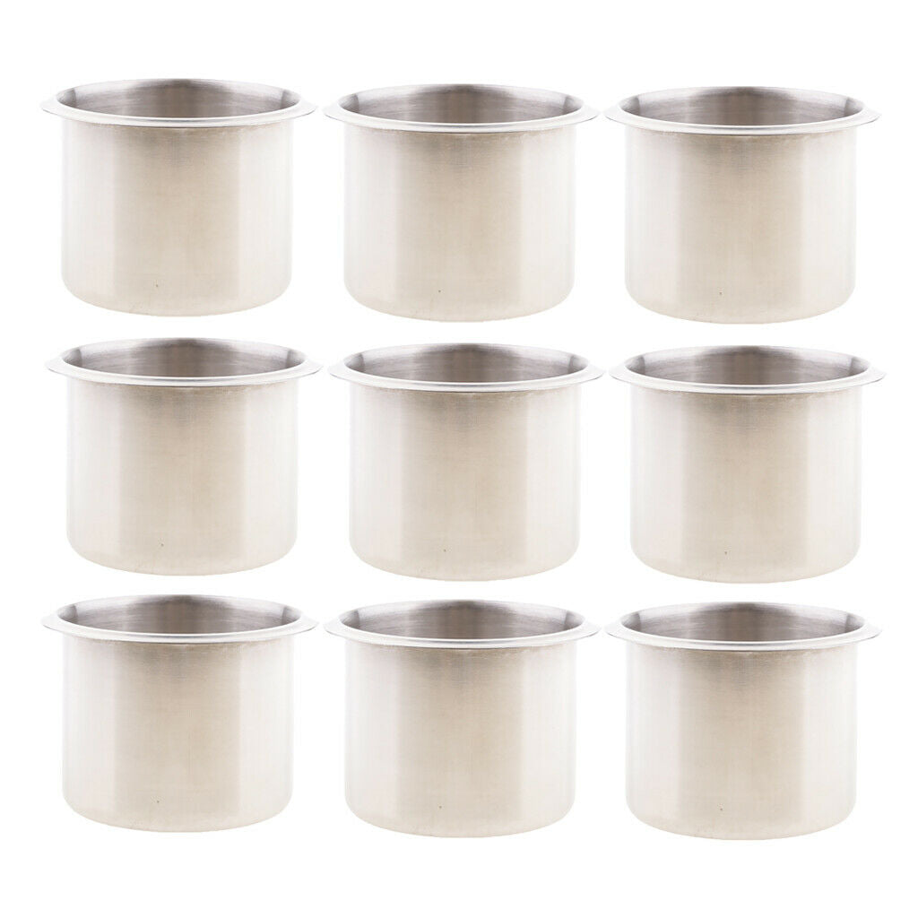 9x Recessed Universal Cup Drink Holder for Boat Marine Pontoon Trailer