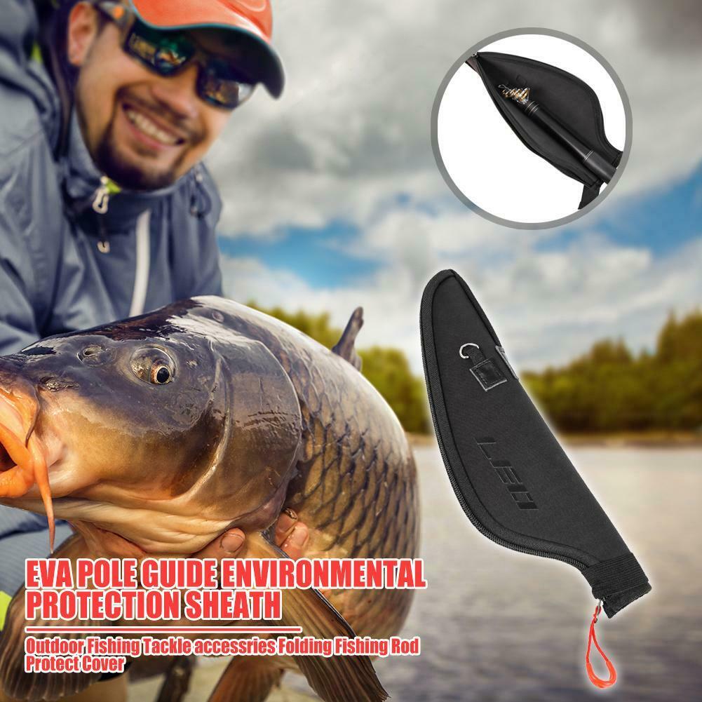 Composite EVA Folding Fishing Rod Guided Ring Protect Cover Sea Fish Gears @
