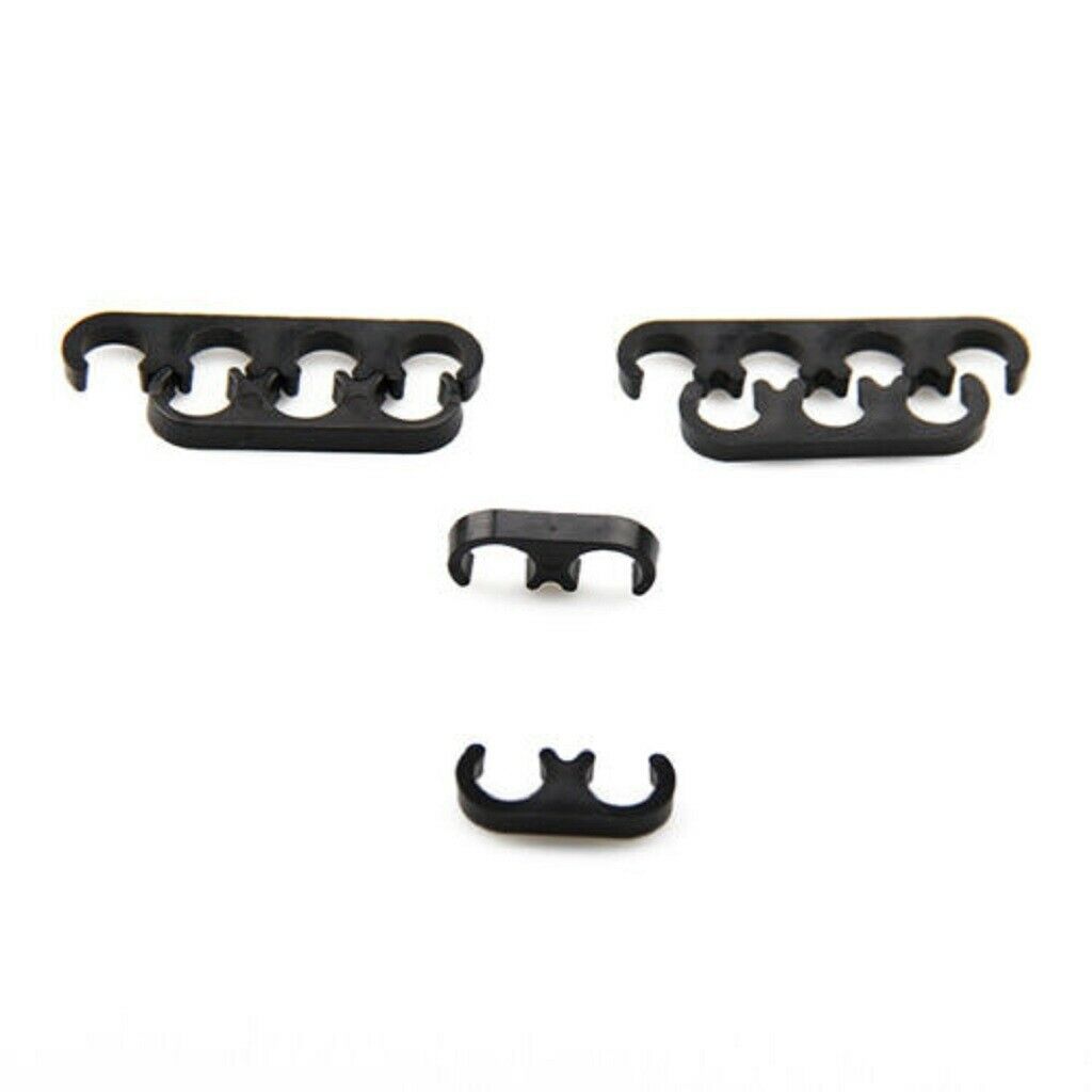 6Packs Plastic Black Spark Plug Wire Cable Cord Separators For Chevy Ford